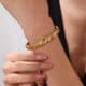Twisted Silk Cuff Βραχιόλι από Ανοξείδωτο Ατσάλι - Αδιάβροχο & Υποαλλεργικό