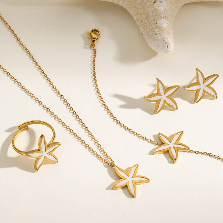Ατσάλινο Σετ Κοσμημάτων Marine Star