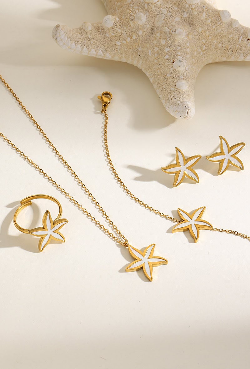 Ατσάλινο Σετ Κοσμημάτων Marine Star