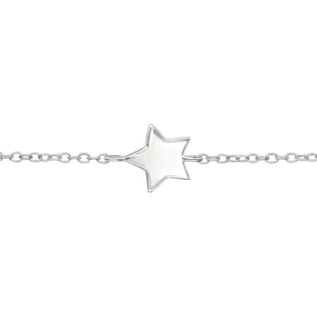 Ασήμι 925 βραχιόλι με αλυσίδα Star Inline