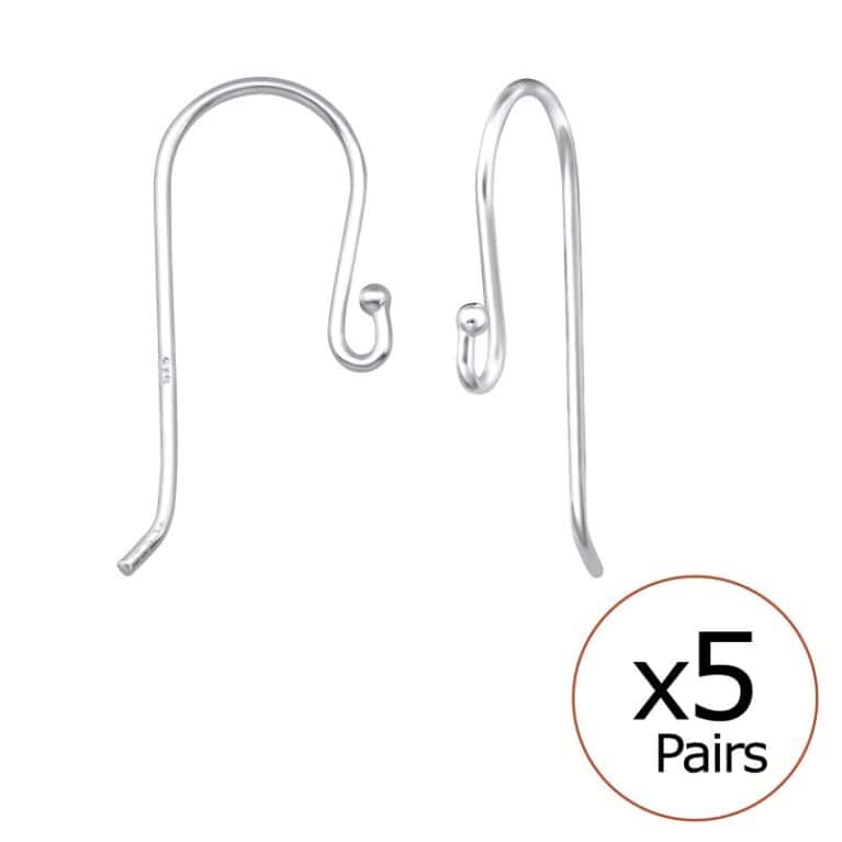 Ασήμι 925 κρίκοι fish hook 20mm σκουλαρίκια