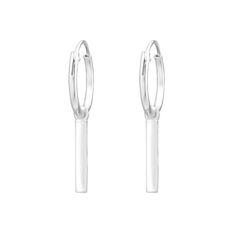 Ασήμι 925 κρίκοι hanging bar 11mm