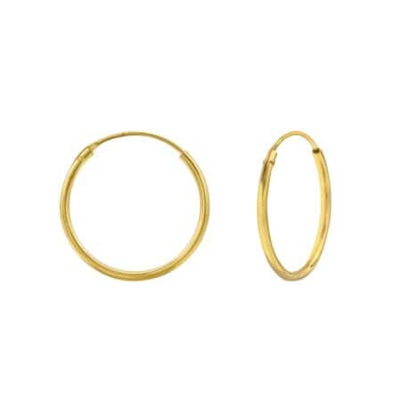Ασήμι 925 κρίκοι σκουλαρίκια 18mm