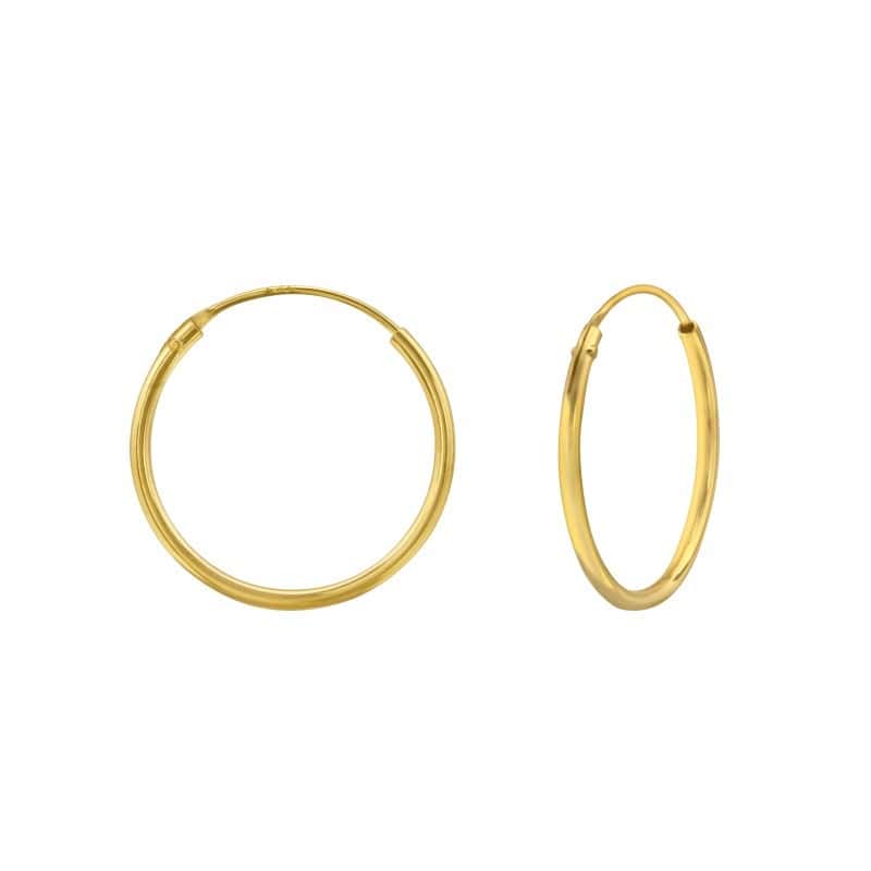 Ασήμι 925 κρίκοι σκουλαρίκια 18mm