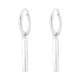 Ασήμι 925 κρίκοι σκουλαρίκια hanging bar 18mm