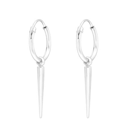 Ασήμι 925 κρίκοι σκουλαρίκια Needle 16.5mm