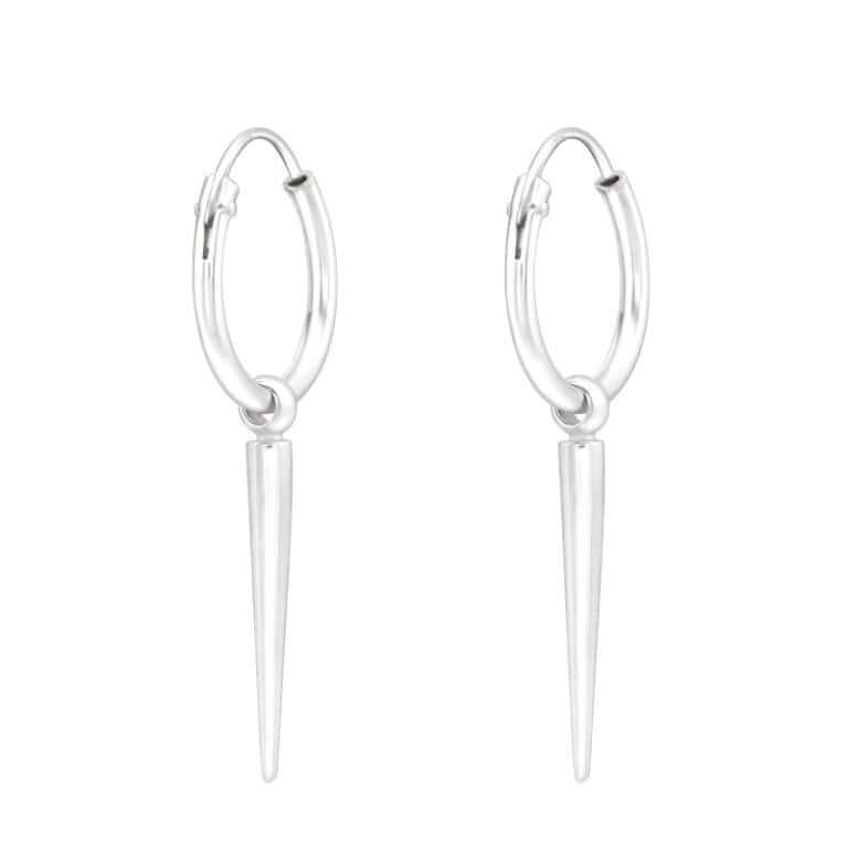 Ασήμι 925 κρίκοι σκουλαρίκια Needle 16.5mm