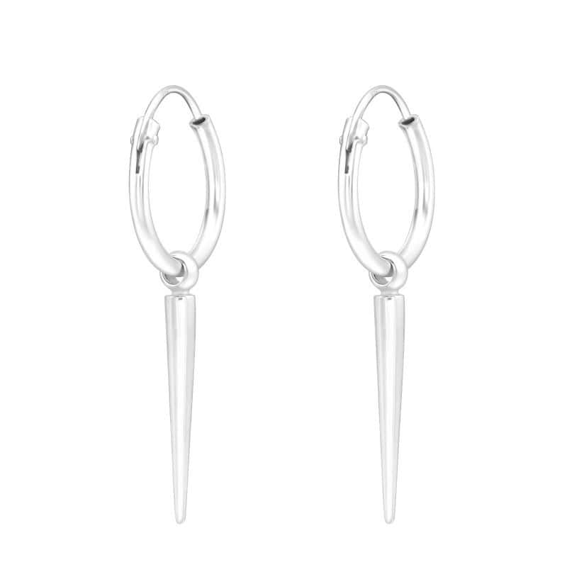 Ασήμι 925 κρίκοι σκουλαρίκια Needle 16.5mm