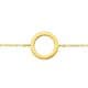 Ασήμι 925 βραχιόλι με ασημένια αλυσίδα Golden Circle inline