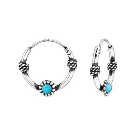 Ασήμι 925 κρίκοι σκουλαρίκια 3.8mm Bali