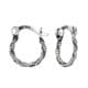 Ασήμι 925 κρίκοι σκουλαρίκια twisted oxidized A4S47878