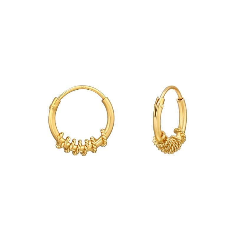 Ασήμι 925 κρίκοι σκουλαρίκια Bali