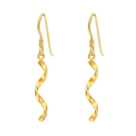 Ασήμι 925 σκουλαρίκια twist απλά 20mm