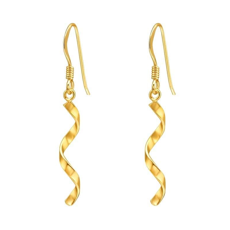 Ασήμι 925 σκουλαρίκια twist απλά 20mm