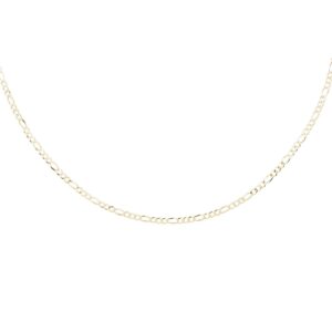Ανδρική Αλυσίδα Figaro από Ασήμι 925 με Επιχρύσωση 14K