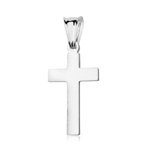 Μίνι Σταυρός Ασήμι 925 σε Χρυσό 14K ή Ασημί 22 x 10 mm – Με Αλυσίδα 42–45 cm