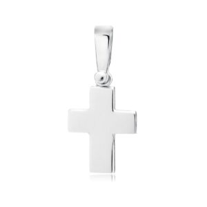 Συμπαγής Σταυρός Ασήμι 925 σε Χρυσό ή Ασημί 25 x 11 mm – Με Αλυσίδα 42–45 cm