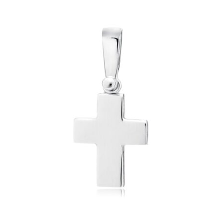 Συμπαγής Σταυρός Ασήμι 925 σε Χρυσό ή Ασημί 25 x 11 mm – Με Αλυσίδα 42–45 cm