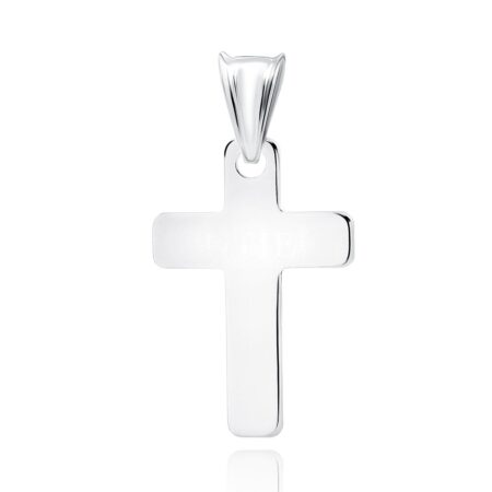 Λεπτός Σταυρός Ασήμι 925 σε Χρυσό 14K ή Ασημί 24 x 12 mm – Με Αλυσίδα 42–45 cm