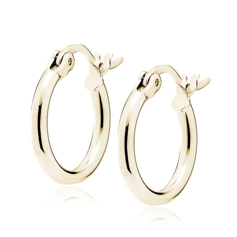 Επίχρυσοι Κρίκοι 14K με Κούμπωμα 2 mm σε 15 έως 50 mm