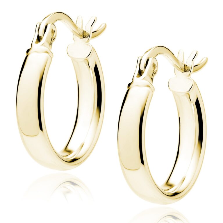 Γυαλιστεροί Επίχρυσοι Κρίκοι 14K 3 mm σε 15 έως 50 mm