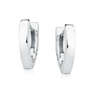 Κρίκοι σε Σχήμα V 16 x 11 mm με Κλιπ Ασφαλείας σε Χρυσό 24K ή Ασημί
