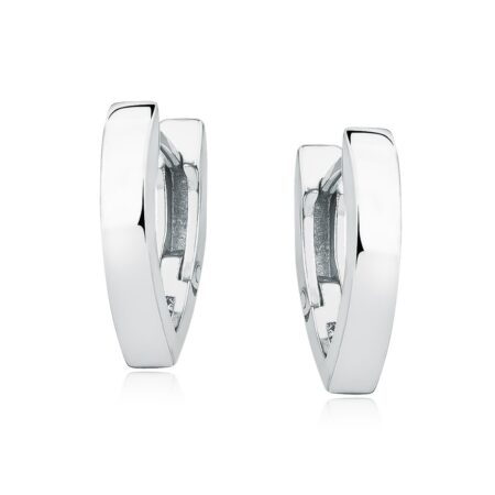 Κρίκοι σε Σχήμα V 16 x 11 mm με Κλιπ Ασφαλείας σε Χρυσό 24K ή Ασημί