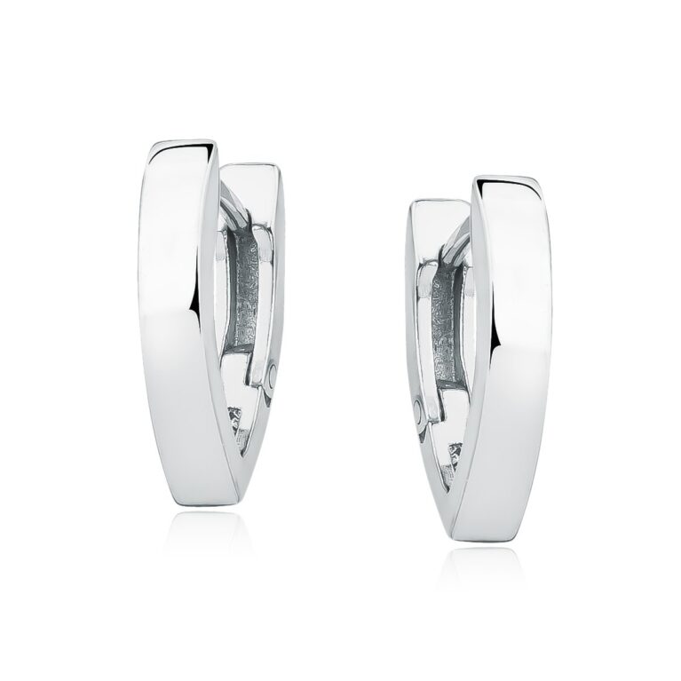 Κρίκοι σε Σχήμα V 16 x 11 mm με Κλιπ Ασφαλείας σε Χρυσό 24K ή Ασημί