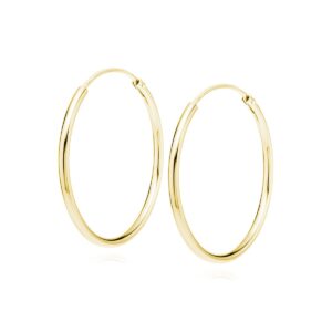 Επίχρυσοι Κρίκοι 14K Πλάτους 1,5 mm σε 18 έως 30 mm