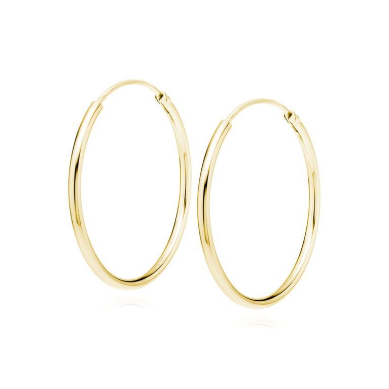Επίχρυσοι Κρίκοι 14K Πλάτους 1,5 mm σε 18 έως 30 mm