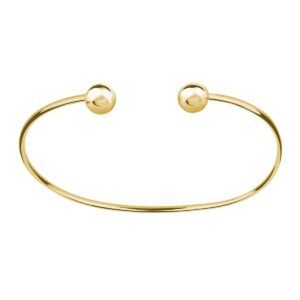 Χειροπέδα με Μπάλες Ασήμι 925 σε Ασημί, Χρυσό 14K ή Ροζ Χρυσό