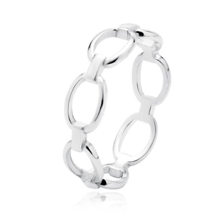 Δαχτυλίδι Αλυσίδα 6 mm σε Χρυσό 14K ή Ασημί