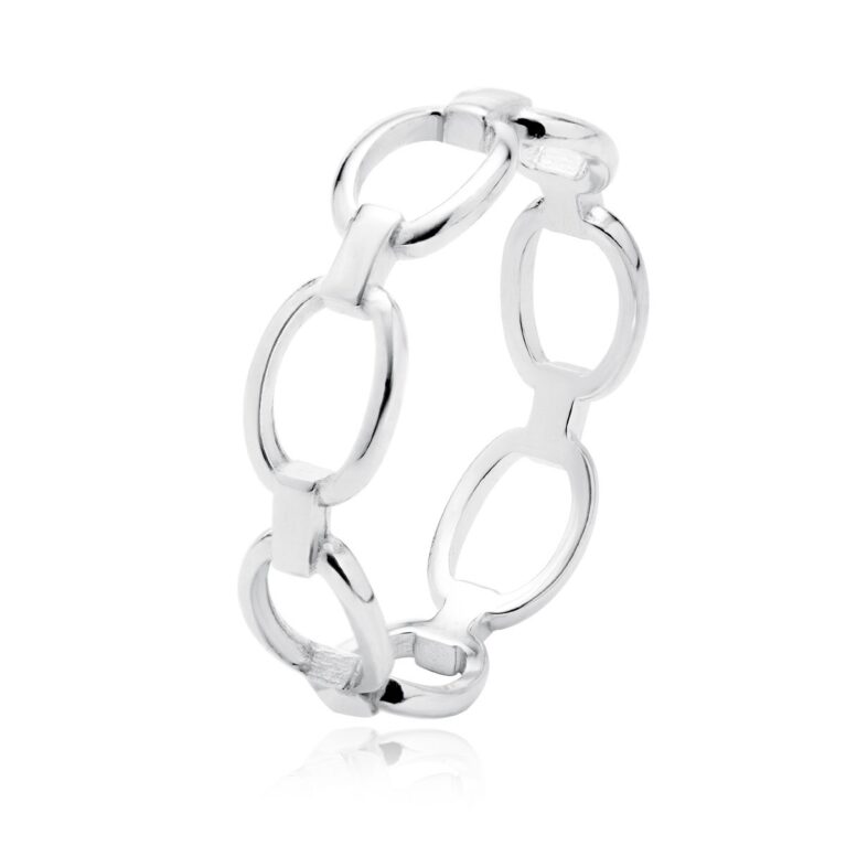 Δαχτυλίδι Αλυσίδα 6 mm σε Χρυσό 14K ή Ασημί