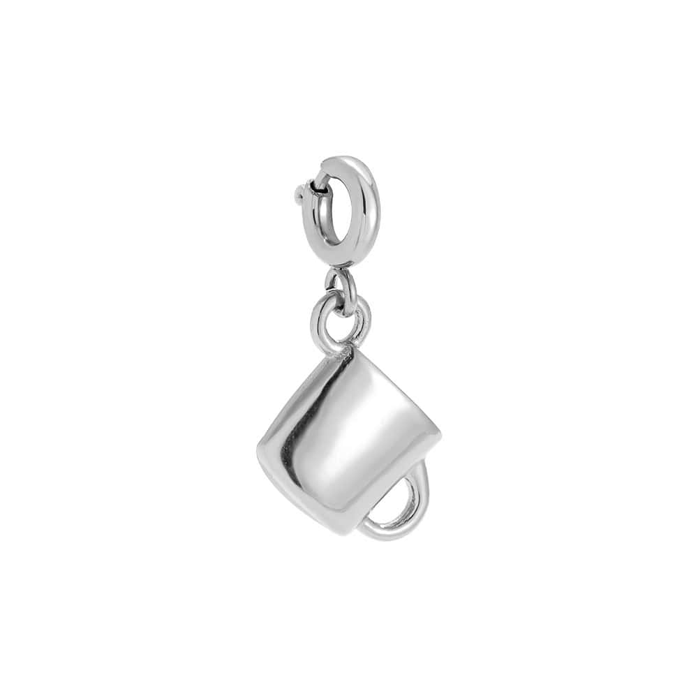 Charm Ευλαλία από Ατσάλι 316L σε Σχήμα Μικρής Κούπας με Χερούλι 10 mm σε Χρυσό ή Ασημί - Image 2